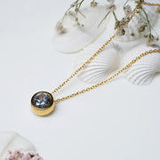 Solitaire Necklace & 18K Gold Plated